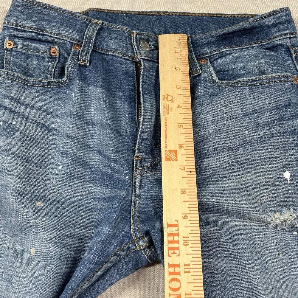 Levis 510 Jeans Mens 30x30 (fits 28x28) Slim Fit Ankle Punk Skinny Distressed
